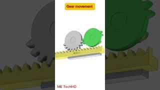 Gear movement #design #solidwork #machine #cad