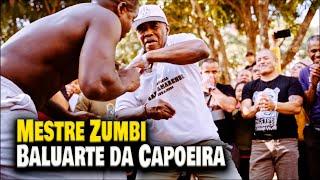 Mestre Zumbi na Roda de Capoeira da República Julho de 2023 São Paulo Brasil - Mestres Ananias, Joel