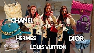 LUXURY SHOPPING VLOG DUBLIN! Come shopping with me at Louis Vuitton, Chanel, Dior, Hermes!