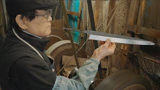 The Process of Japan's Best Master Knife Sharpener! 包丁を研ぐプロセス 研師 野村祥太郎 伝統工芸士 堺打刃物 Blacksmith