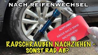 Räder nach 50km nachziehen - muss man das? Ich gucke was passiert + Anwendung Drehmomentschlüssel