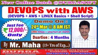 DEVOPS with AWS Online Training @ DURGASOFT