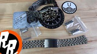 Unboxing Uncle Straps Titanium “J” style bracelet and spare link