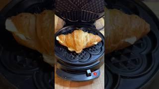 Waffled Butter Croissant #shorts #asmr