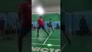 Badminton doubles game #youtube #ytshots #badminton #games #shorts #shots #trending #viralvideo