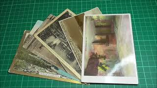 Reading 6 Old Postcards from the early 1900's #philately #deltiology