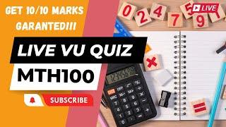 MTH100 LIVE VU QUIZ 1 | Get Full Marks Guaranteed️ |  Hack  Quiz Firewall | Virtual University 