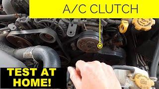 How to QUICKLY Test A/C Clutch At Home