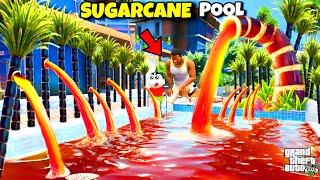 Shinchan & Franklin Make a Swimming Pool Into Sugarcane Pool in GTA 5!