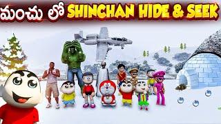 Pinchan Playing Hide And Seek With Shinchan Doraemon Hulk & Little Singham Full Fun