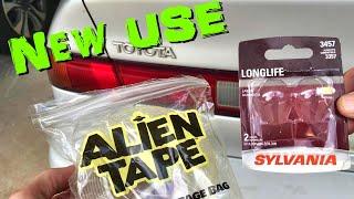 New Use Alien Tape: Fishing Out Lost Taillight Bulbs from the Lense of a Toyota Camry