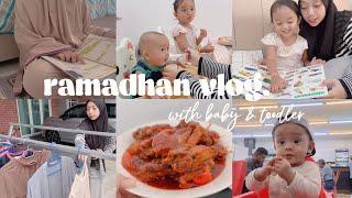 ramadhan vlog | rutin pagi sampai malam | suri rumah anak dua | baby & toodler