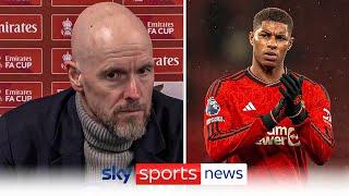 "I will deal with it" | Erik Ten Hag explains Marcus Rashford's absence