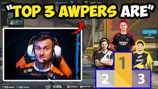 Pro Players rank TOP 3 AWPers in CS:GO