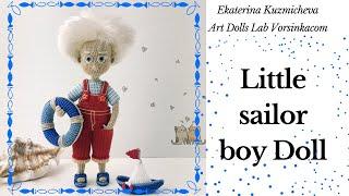 Cute CROCHET DOLLs: Crochet Sailor Boy Doll - Art Dolls Lab Vorsinkacom