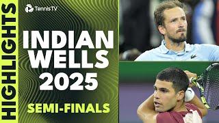 Alcaraz Takes On Draper; Medvedev Vs Rune | Indian Wells 2025 Semi-Final Highlights