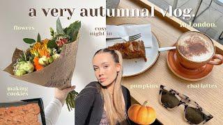 a cosy autumnal day with me  baking cookies, movie night, thrift shopping / vlog 023