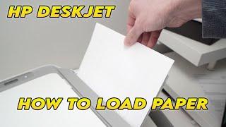 HP Deskjet 2700 & 2600 series : How to Load Paper in the Printer