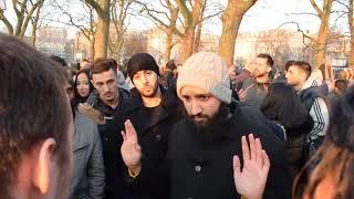 Evolution Debate Brother Subboor VS Darwinist  ( Muslim vs Atheist ) Speakers Corner / Hyde park