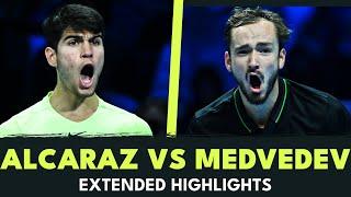 Carlos Alcaraz vs Daniil Medvedev Extended Highlights | Nitto ATP Finals 2023
