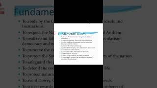 Fundamental Duties l Constitution #shorts #fundamentalduties #indianconstitution #constitution