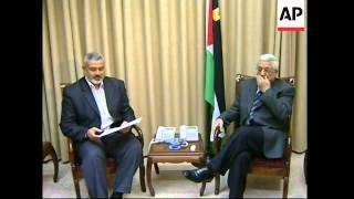 Abbas officially appoints Haniyeh Palestinian PM