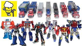 Different Transformers Optimus Prime with Trailer Robots in Disguise Earthrise Movie トランスフォーマー 變形金剛