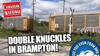 CN Train Breaks Two Knuckles in Brampton Ontario!