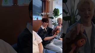 показала Корейской группе Чебурашку! #кореянка #shorts W24