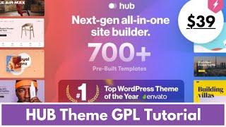 HUB Theme GPL Demo Installation and️Activation Tutorial - Real GPL