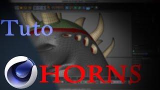 How To Make a Cool Looking 3D Horns in Cinema4D (Timelapse) ||  Med Khaled Boussetta C