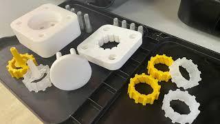 Plastic Parts Using a 3D Printed Mold with Ejector Pins and the APSX-PIM Injection Molding Machine