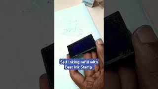 Refilling with Best ink Self inking Stamp #trodat #inkrefill #gold #star #stamps #viralvideo