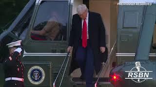 WATCH: President Trump returns to White House after a Gala at the Trump National Golf Course