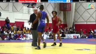 2012 Pan Am: 55 KG Quarterfinal: Yerson Hernandez (COL) vs. Alfredo Cisneros (CUB)