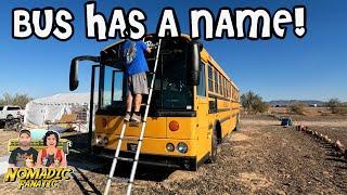 Naming & Painting the Bus ~ Christmas Decor in Desert