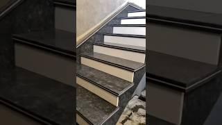 amazing granite stairs design// black and white stairs design// #tiledesign @vijayriyavlogs4906