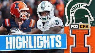 Michigan State Spartans vs. Illinois Fighting Illini Highlights | FOX College Football