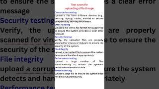 Test cases for uploading a file /image || Selenium Java