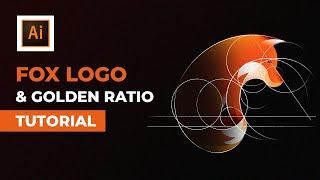 How To Design Fox Logo With Golden Ratio Grid | Illustrator Tutorial