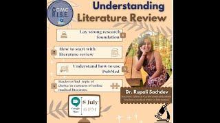 GGMC R.I.S.E. Live Stream- Literature Review by Dr. Rupali Sachdev