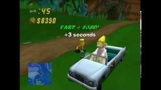 Shriner's Cart - Grampa - Springfield Dam (The Simpsons Road Rage Gameplay Part 42)