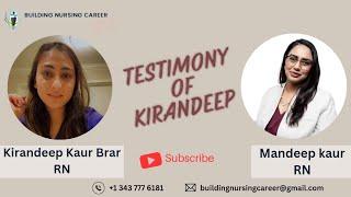Testimony of KIRANDEEP KAUR | Building Nursing Career| Mandeep Kaur