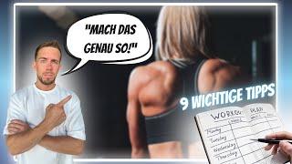 Fortschritte garantiert: 9 Tipps für den perfekten Trainingsplan