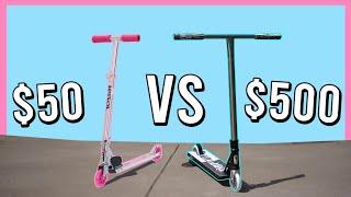 $50 SCOOTER VS $500 PRO SCOOTER!