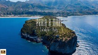  4K drone video of Praia a Mare, Calabria, Italy.