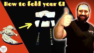 How to EASILY Fold Your KARATE GI So It’s TOTALLY NEAT and LOOKS AWESOME!!