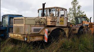 Starting Tractor K-700A (V8 Turbo Diesel) After 6 Years + Test Drive