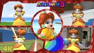 All Minigames (Daisy gameplay) | Mario Party 8 for Wii ⁴ᴷ