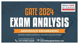 GATE 2024 AE Paper Analysis | Cut off | GATE Aerospace Engineering Memory Based Questions Solution